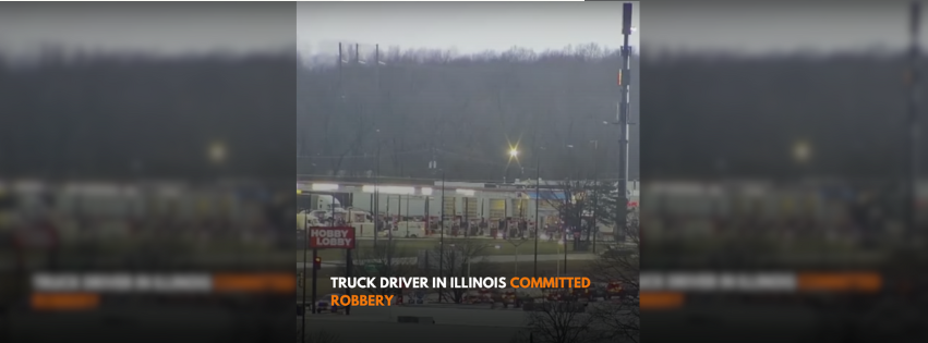 A trucker suspected of bank robbery in Michigan died during a police standoff at a truck stop in Illinois.