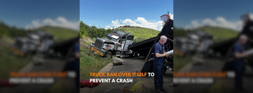 Truck driver run over trying to wrangle rig as it rolls away